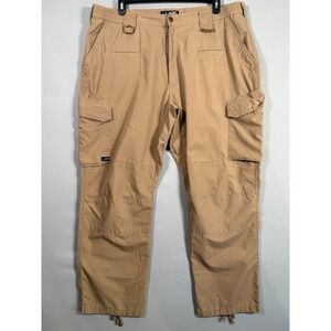LAPG Operator Tactical Pants Men's 44x32 Khaki Cargo Military Work 8 Pocket Tan